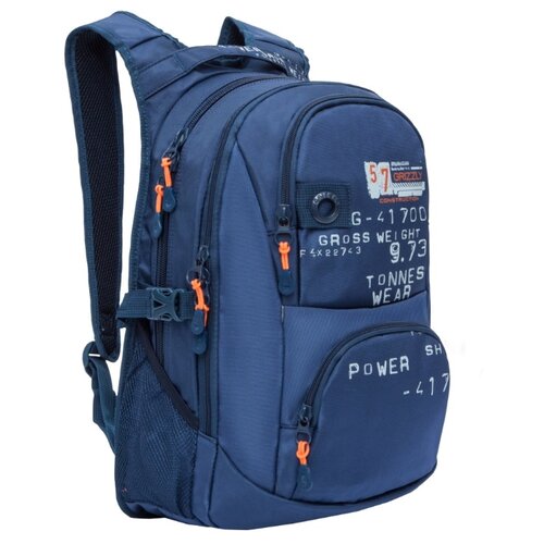 фото Grizzly рюкзак (ru-802-3), синий