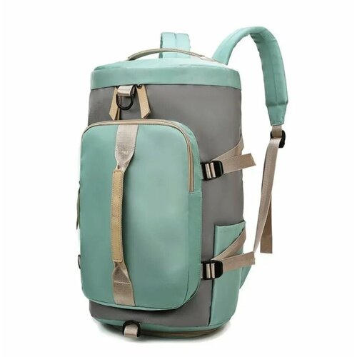 фото Сумка спортивная сумка-рюкзак oem, серый, зеленый