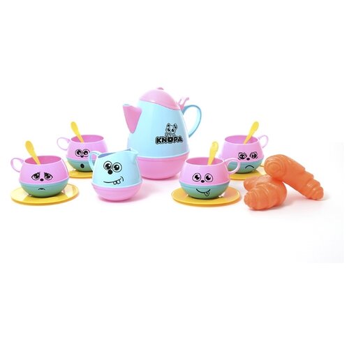 фото Набор продуктов с посудой knopa веселое чаепитие 87026 разноцветный