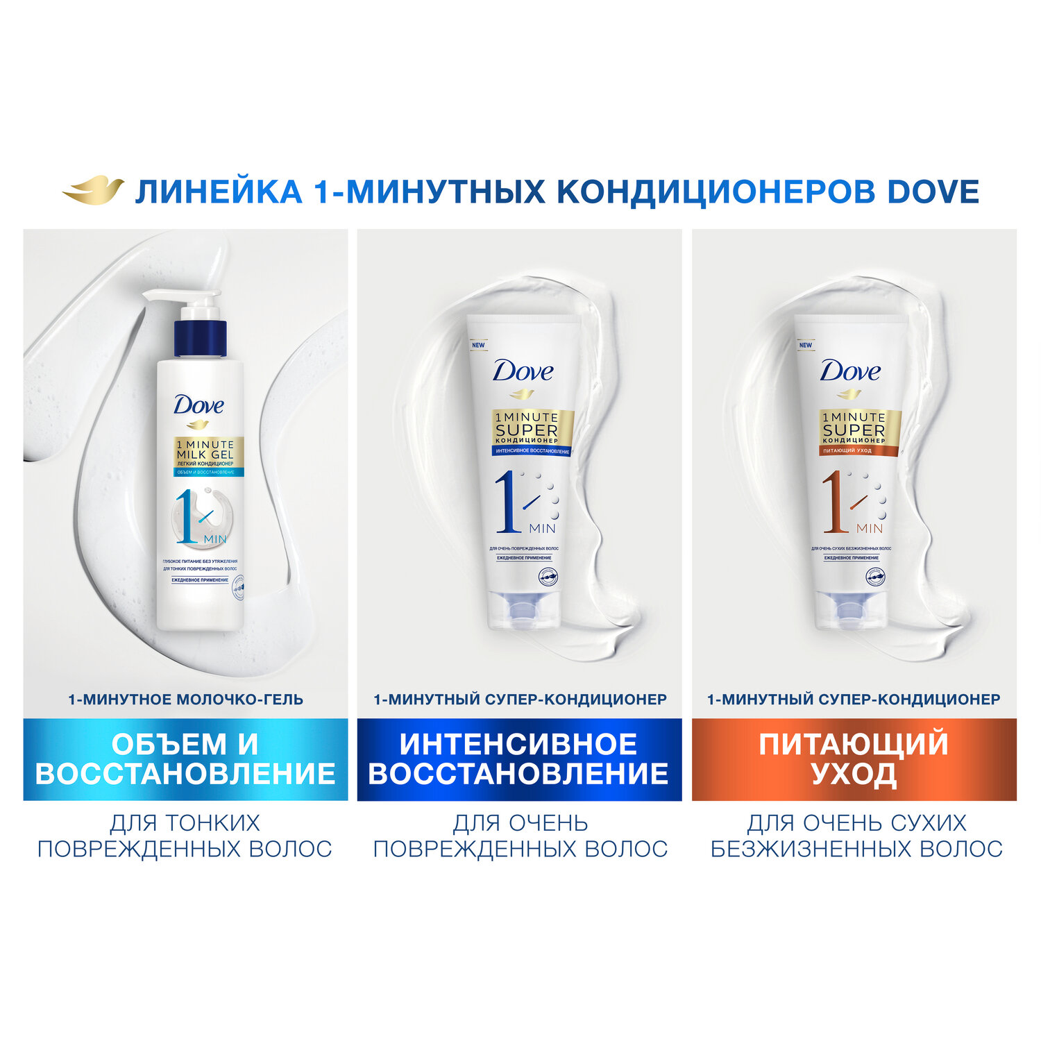 Кондиционер для волос Dove 1-минутный Интенсивное восстановление 180мл Unilever - фото №10