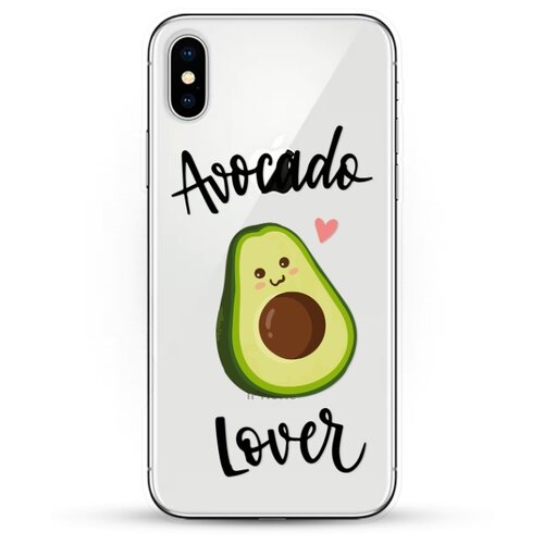 фото Силиконовый чехол любитель авокадо на apple iphone xs max andy & paul