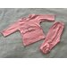Пижама  детская, брюки, лонгслив, без капюшона, размер 62 см, розовый