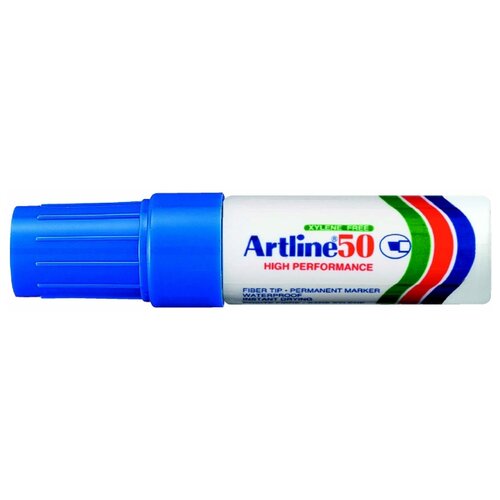 Маркер нестираемый, водостойкий с клиновидным наконечником Artline EK50, 3,0-6,0 мм, синий