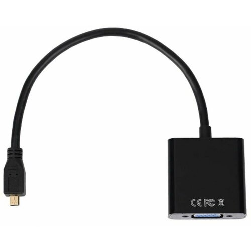 1080P микро HDMI-совместимый с VGA переходник для видеокабеля для ПК ноутбука черный цифровой адаптер адаптер активного стандарта dp1 4 hdmi совместимый адаптер 2 1 переходник из dp в hdmi совместимый поддержка