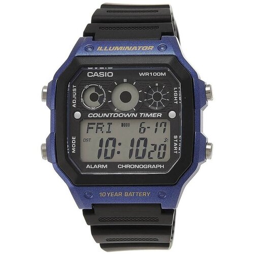 Наручные часы CASIO Collection, черный ремень для часов casio collection ae 1200wh ae 1300wh w 216h f 108wh 10365960