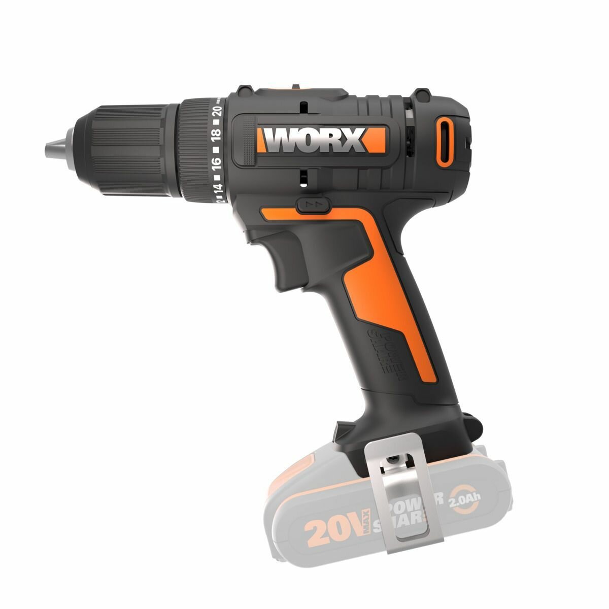 Дрель шуруповерт аккумуляторная WORX WX108 9  50Нм  20В  без АКБ и ЗУ
