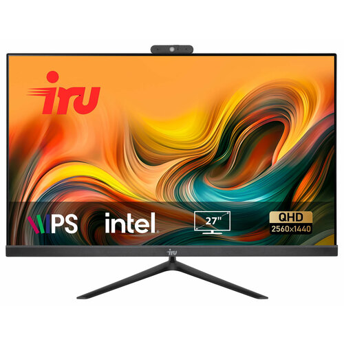 Моноблок IRU Office 27IH5P2K 27 QHD i5 11400 26 16Gb SSD512Gb UHDG 730 CR Free DOS GbitEth WiFi BT 120W Cam черный 2 8019000₽