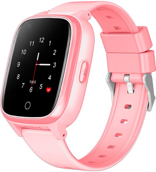Умные часы для детей Wonlex Smart Baby Watch KT17 4G (LTE) с сим картой, функцией телефона, GPS трекером, камерой, кнопкой SOS, видеозвонком и датчиком снятия с руки. Розовый