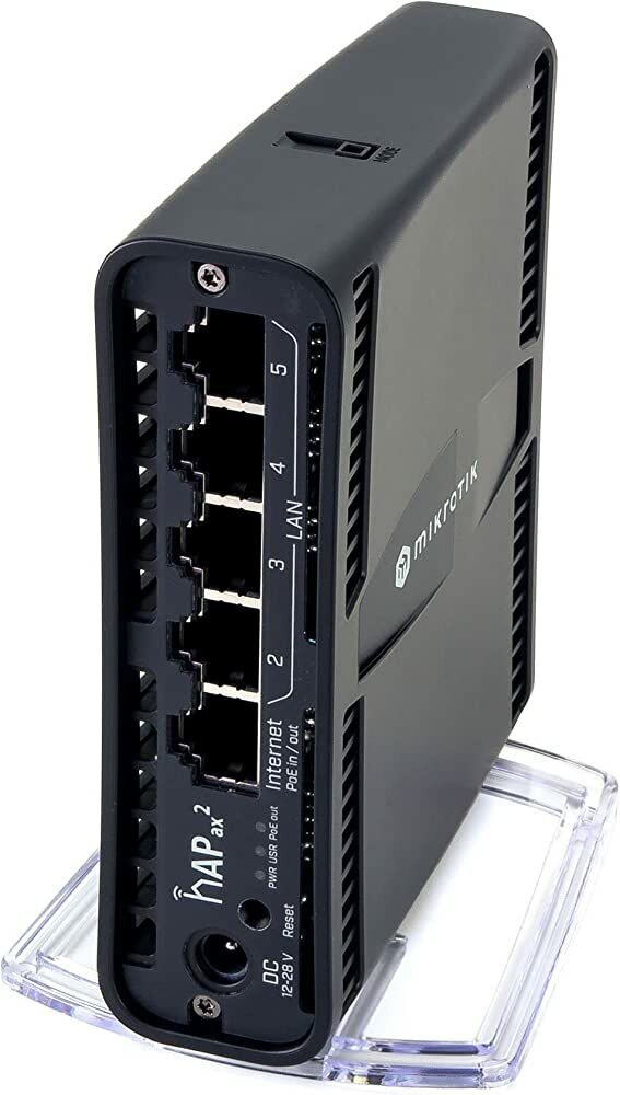 Маршрутизатор Mikrotik hAP ax2 WIFI6, 2.4+5Ghz, 5RJ45 1Gbit, 1POE - фото №16