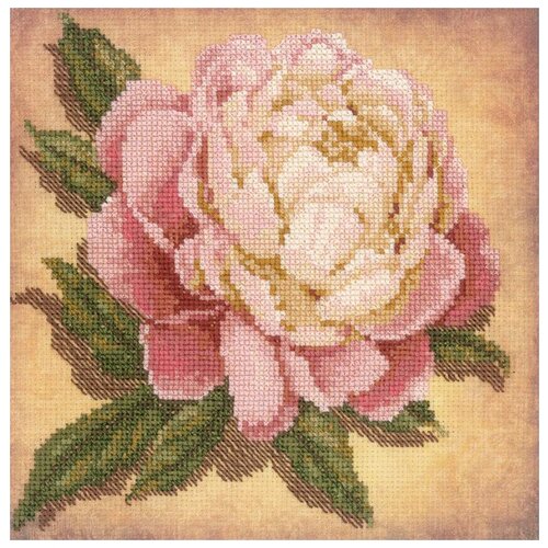 фото Риолис набор для вышивания пион 20 х 20 см (0071 рт)