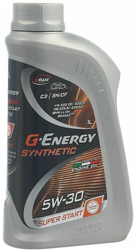 Моторное масло G-Energy SYNTHETIC SUPER START 5W-30 1л cинтетическое ...