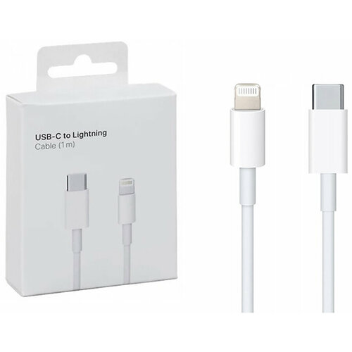 Кабель Foxconn для Apple USB Type-C - Lightning, 1 м, белый