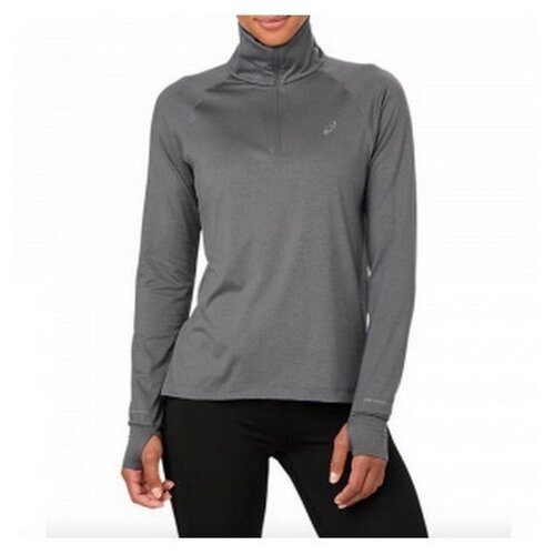 фото Лонгслив женский asics 154547 022 thermopolis ls 1/2 zip 154547022-1 размер 48 цвет серый