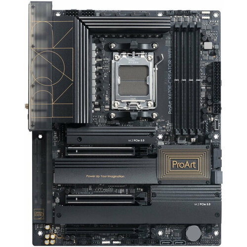 ASUS Материнская плата Asus PROART X670E-CREATOR WIFI SocketAM5 AMD X670 4xDDR5 ATX AC`97 8ch(7.1) 1 x 10Gigabit + 1 x 2.5Gigabit RAID+HDMI+DP