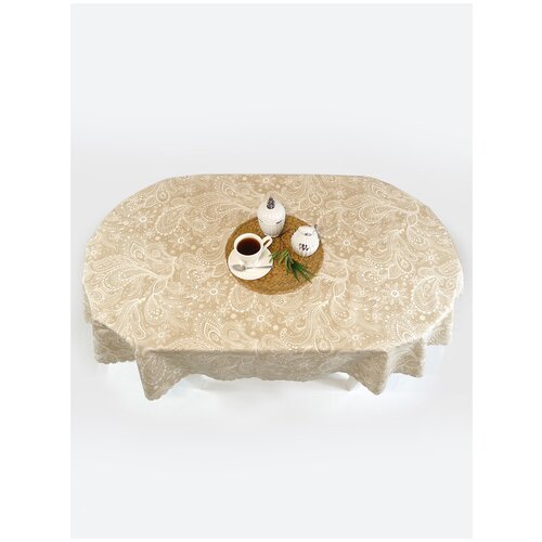 фото Тефлоновая скатерть mori виорика овал 180x140