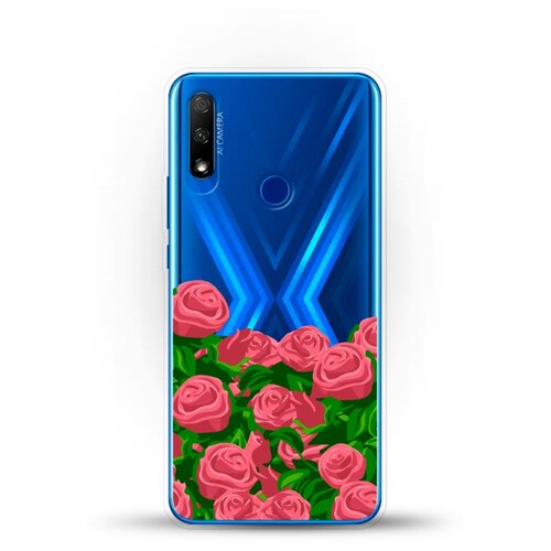 фото Силиконовый чехол розы на honor 9x andy & paul