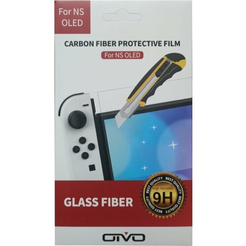 Защитное стекло Oivo Carbon Fiber Glass для Nintendo Switch OLED (IV-SW162) силиконовый чехол silicon case oivo iv sw154w white белый switch oled