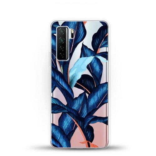 фото Силиконовый чехол синие листья на huawei nova 7 se andy & paul