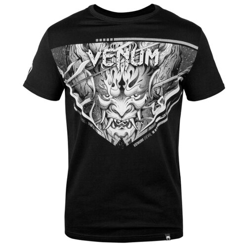 фото Футболка мужская venum devil t-shirt - white/black хлопок черный venum-03626-210-xs размер xs