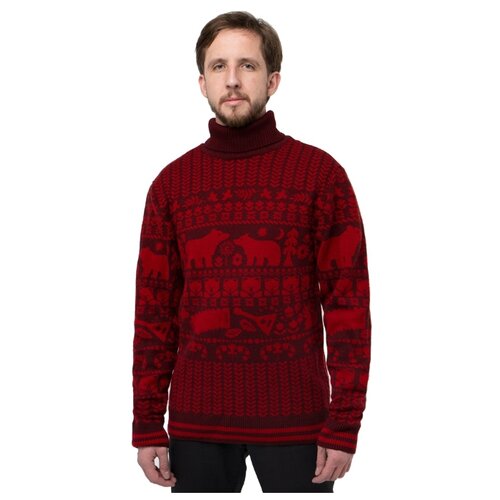 Свитер Великоросс, размер 60, красный свитер великоросс размер 60 коричневый