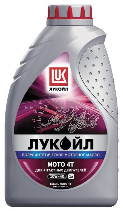 Масло моторное для мотоциклов 10w40 лукойл 1л полусинтетика мото 4т, sl, lukoil, 1595329