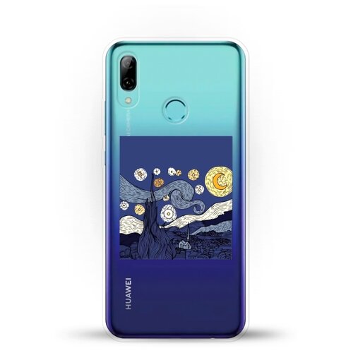 фото Силиконовый чехол ночь на huawei p smart (2019) andy & paul