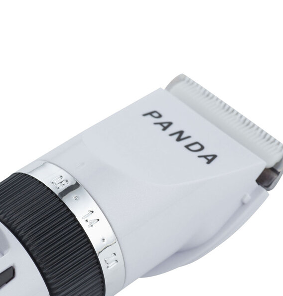 Нож DEWAL BEAUTY для машинки Panda White (HC9001-White), сталь с титановым покрытием, высота среза 0,8-2,0 мм, 5 уровней установки, белый B-9001 - фотография № 4