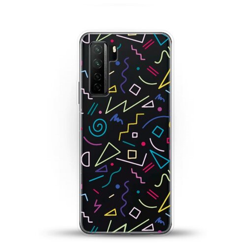 фото Силиконовый чехол цветной узор на huawei nova 7 se andy & paul