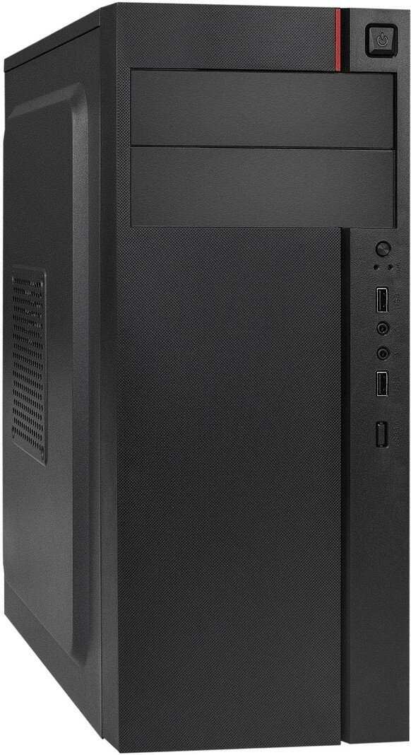 Корпус Exegate AA-440-AA400 Black (ATX, mATX, Mini-ITX, Midi-Tower, 400 Вт, 2xUSB 2.0, Audio)