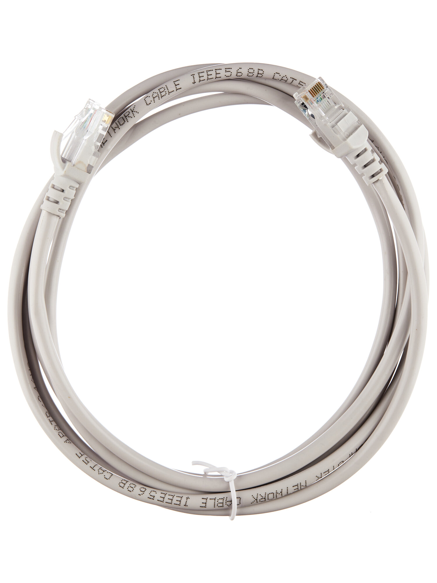 Кабель сетевой Geplink GL3963, CAT5E, RJ45, длина 2 м, литой, серый — фото 1