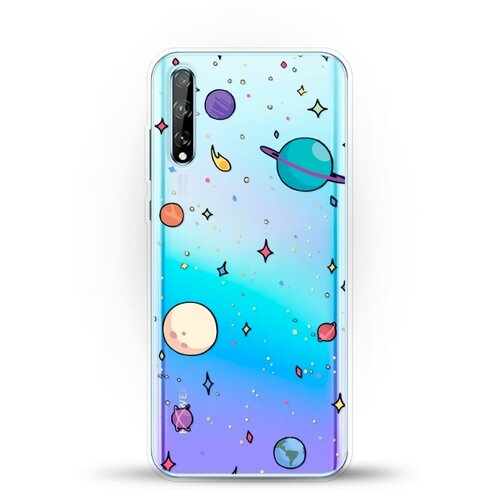 фото Силиконовый чехол звезды и планеты на huawei y8p andy & paul