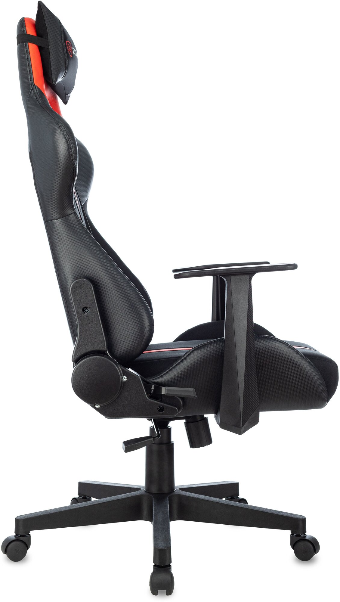 Кресло игровое Knight Outrider, обивка: эко.кожа, цвет: черный/красный - фото №2
