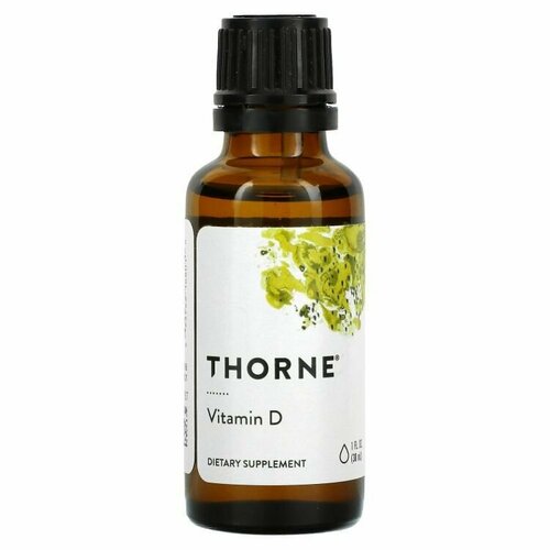 Thorne Research / Vitamin D3 / Витамин Д3 жидкий / 30 мл / 1000 ME