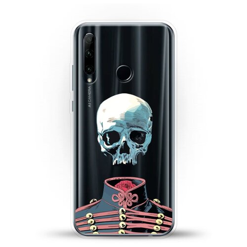 фото Силиконовый чехол череп на honor 10i andy & paul