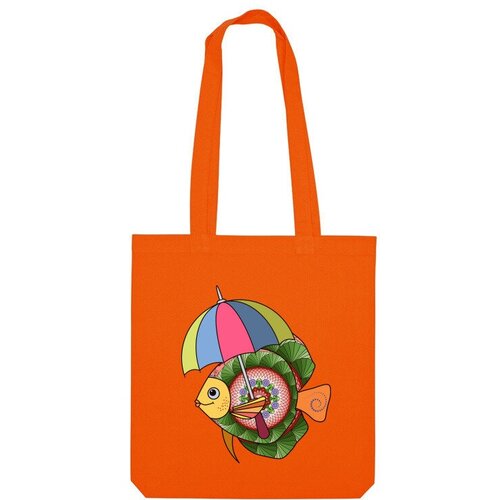 фото Сумка шоппер us basic, оранжевый