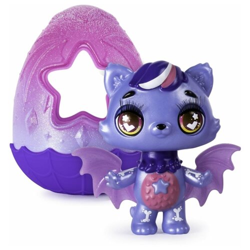 фото Hatchimals коллекционная фигурка "хэтчималс glow up magic dusk", twilight kittycan