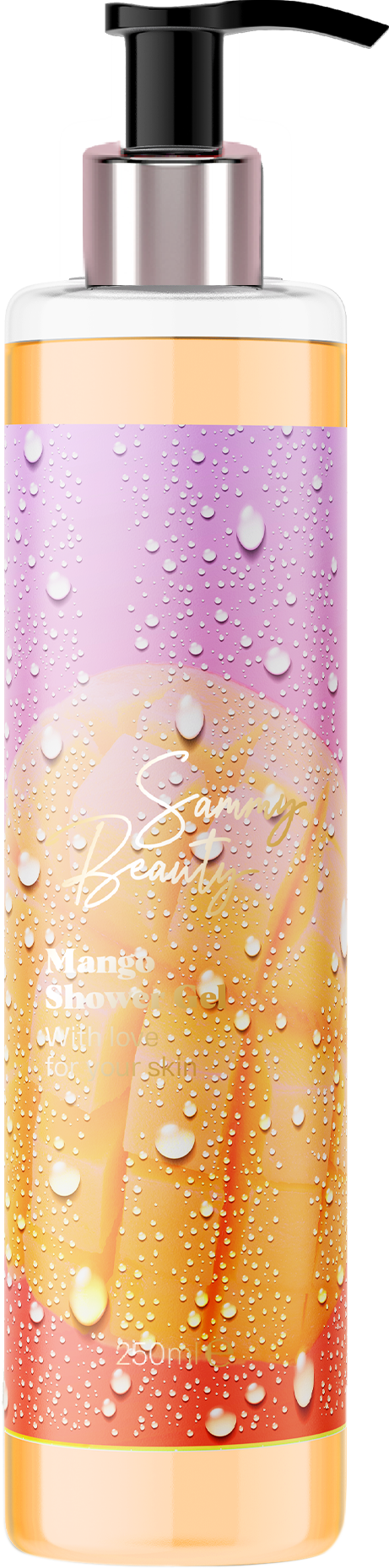 Гель для душа Sammy Beauty Восстанавливающий Увлажняющий Смягчающий Mango женский