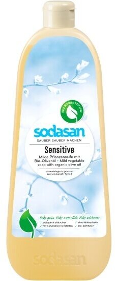 Жидкое мыло Sodasan для чувствительной кожи, 1 л
