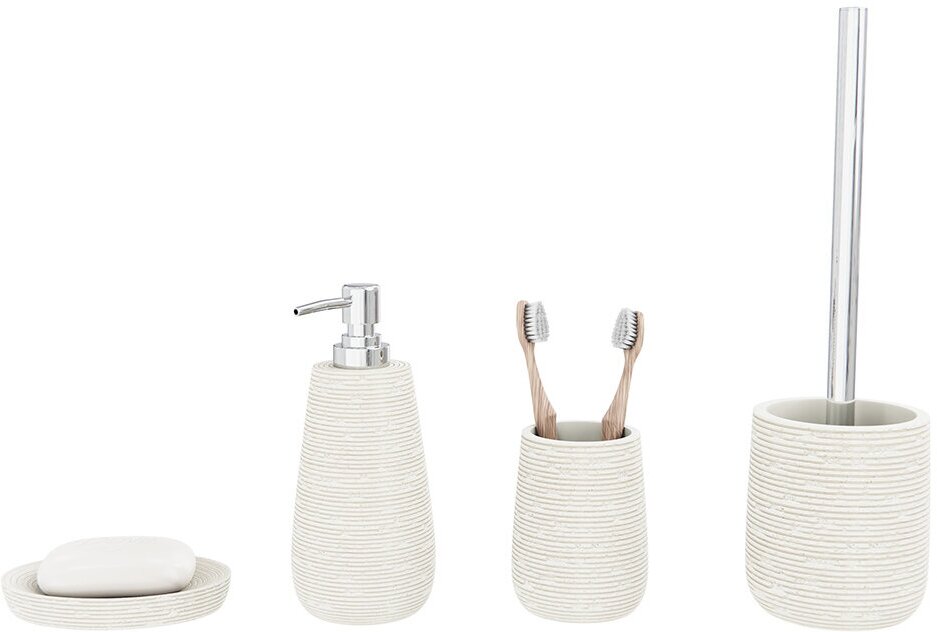 фото Мыльница для ванной Fora Bricks настольная полирезин бежевая (For-BRK036BE)