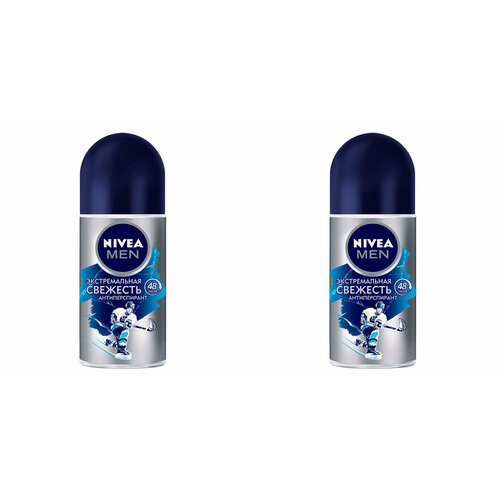 Дезодорант Nivea, шариковый, Аква-Кул Экстримальная свежесть. мужской, 50 мл, 2 шт.