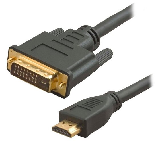 кабель переходник DVI-D - HDMI 3 метра, 5bites - фото №1
