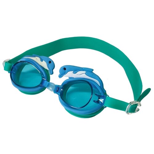 фото Очки для плавания magnum b31578-0 детские (голубой/зеленый)