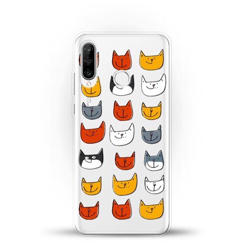 фото Силиконовый чехол узор из котов на honor 20s andy & paul