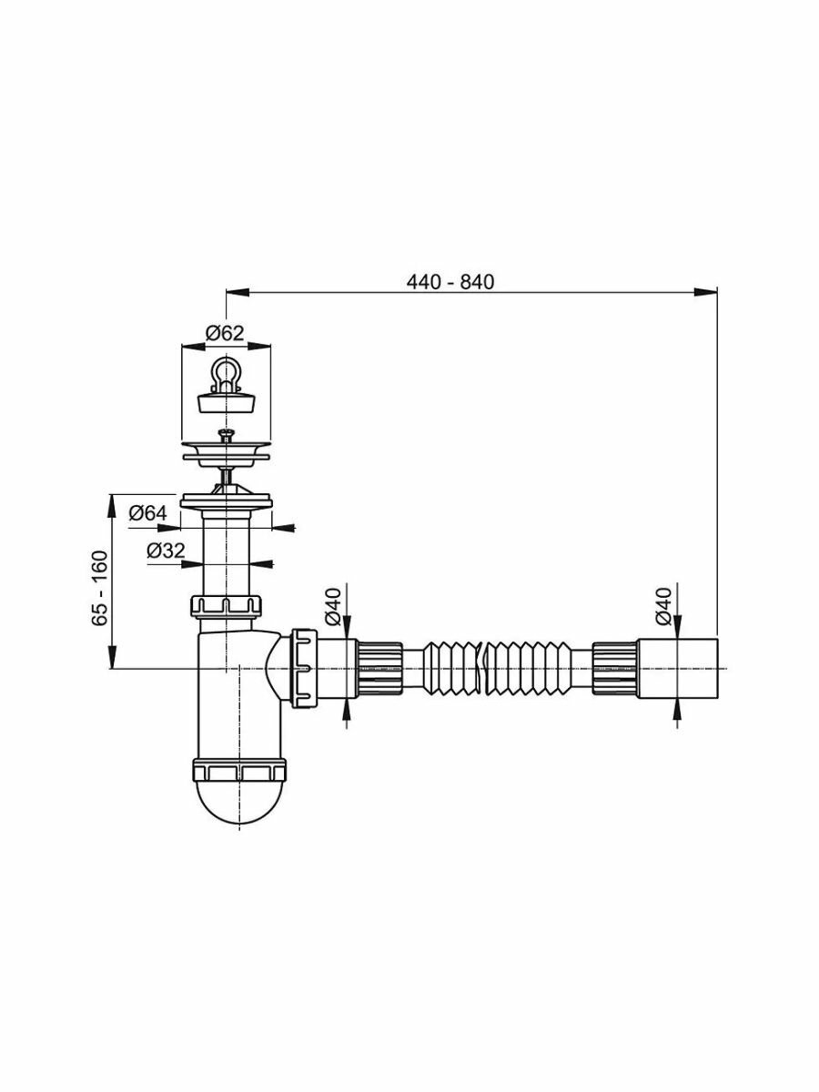 Сифон для раковины Alcaplast - фото №9