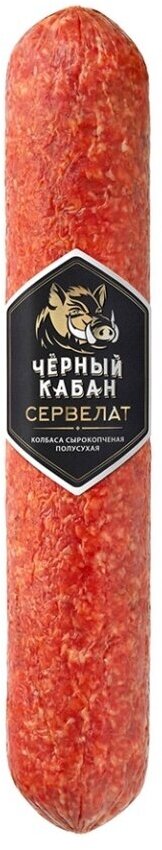 Колбаса Клинский сервелат черный кабан, 450 г