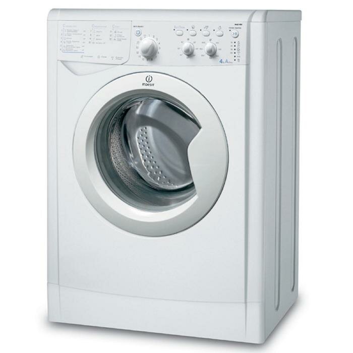 Indesit Стиральная машина Indesit IWUC 4105, класс A, 1000 об/мин, 4 кг, белая