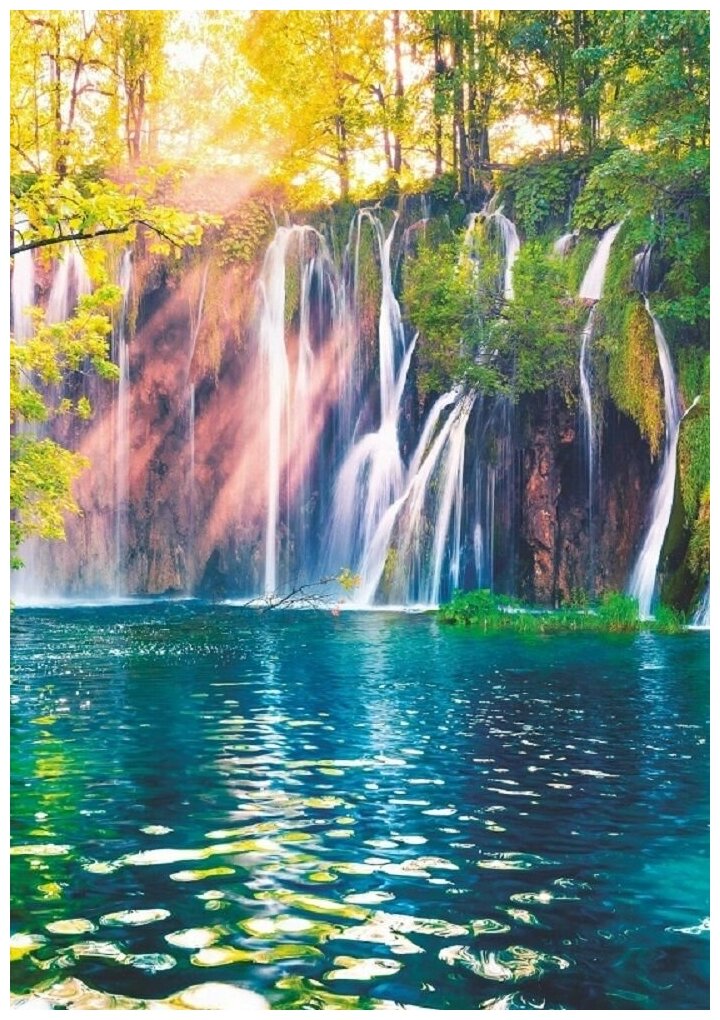 Фотообои Bellissimo "Горный водопад", 4 листа 140Х200 cм