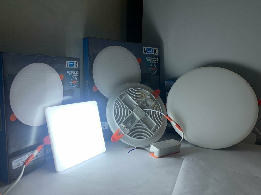 Свет-к с/д встраиваемый LE LED ARL 10W 6500K квадрат 100 - фотография № 11