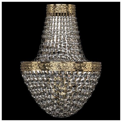 Настенный светильник Bohemia Ivele Crystal 19321B/H1/20IV G, E14, 80 Вт, кол-во ламп: 2 шт., цвет арматуры: золотой