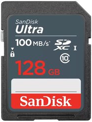 Карта памяти SanDisk Memory Card Ultra SDXC, 128 Гб